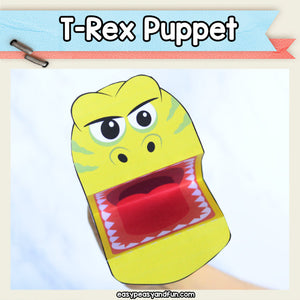 T-Rex Puppet Printable