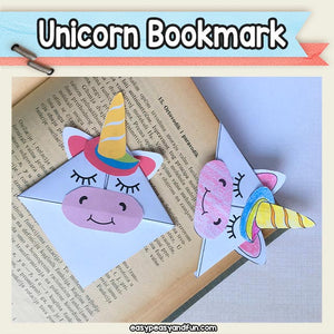 Printable Unicorn Corner Bookmark