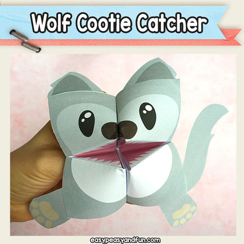Wolf Fortune Teller – Cootie Catcher Origami Puppets